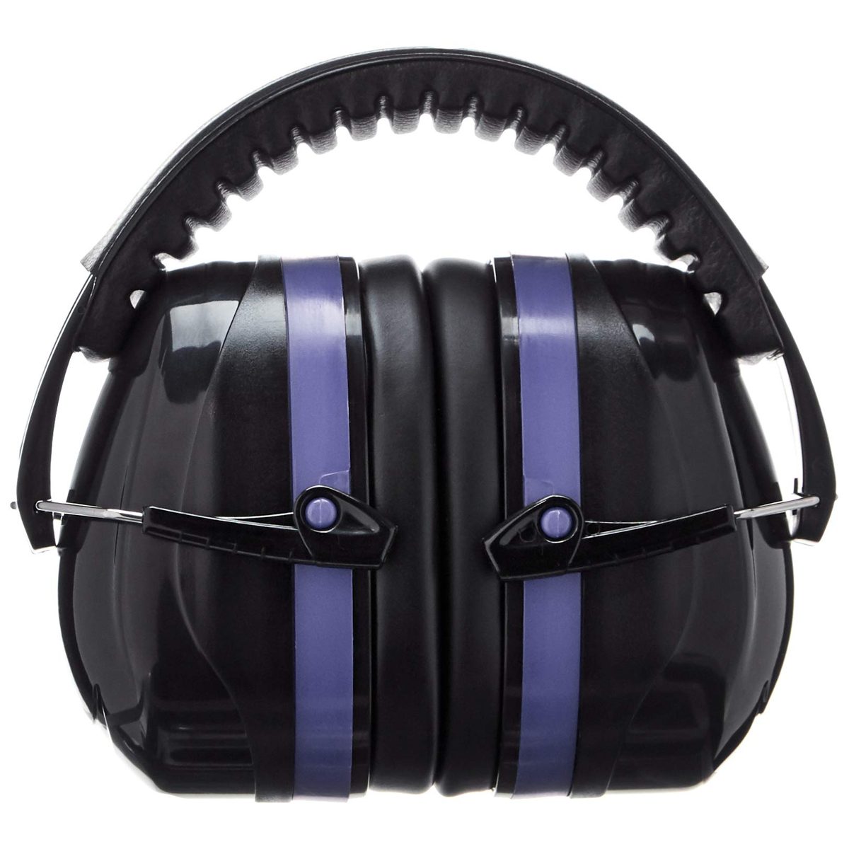 AmazonBasics Shooting Ear Muffs in Black and Blue and Shooting Safety Glasses in Clear Lens and Smoke Lens