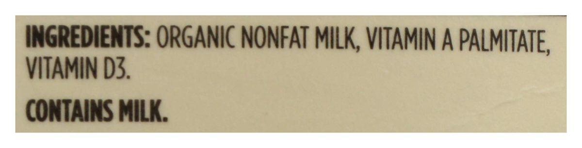 365 EVERYDAY VALUE Organic Fat Free Milk, 32 FZ