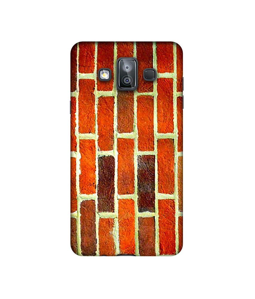 Amazon Brand - Solimo Designer Brick Texture 3D Printed Hard Back Case Mobile Cover for Samsung Galaxy J7 Duo