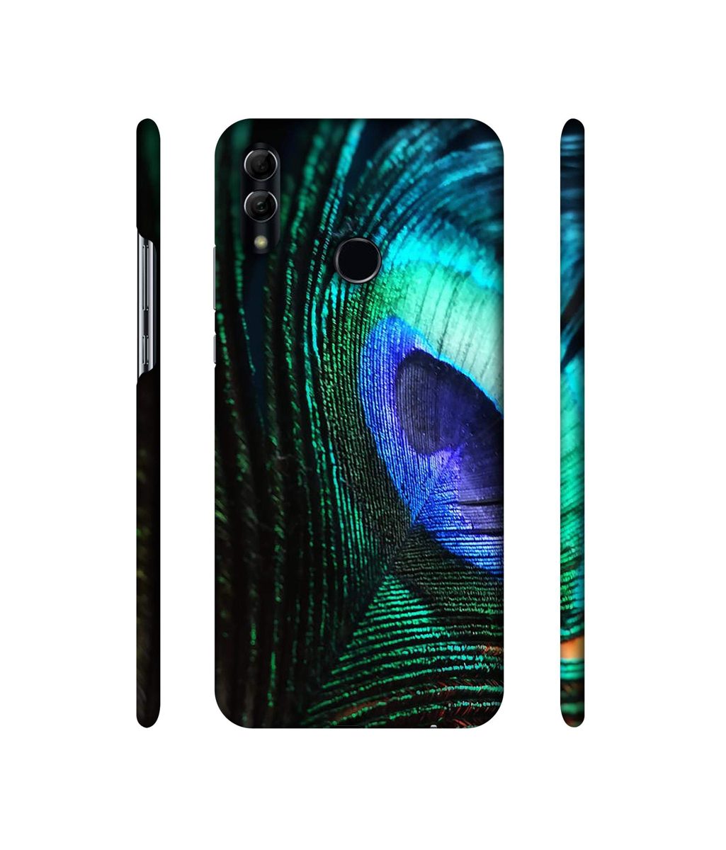 Amazon Brand - Solimo Designer Peacock Feather 3D Printed Hard Back Case Mobile Cover for Honor 10 Lite