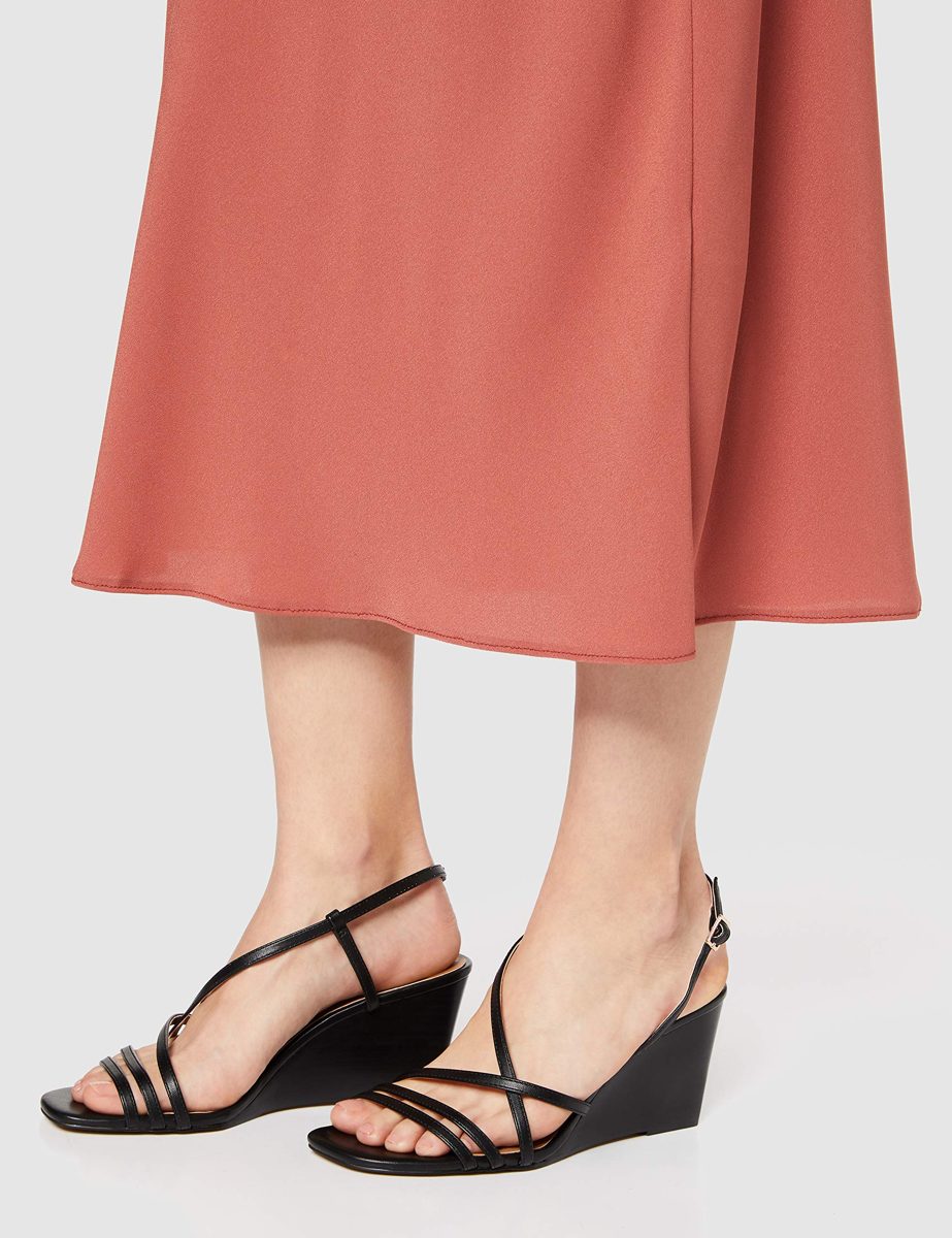 find. Women's #_OLIVIA-1A-2 Ankle Strap Heels, Black, 4