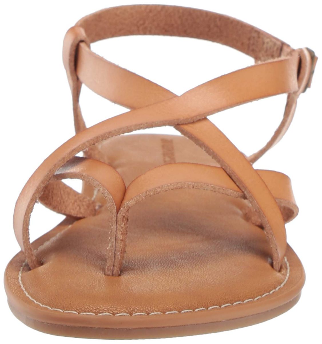 Amazon Essentials Women's Casual Strappy Sandal, Natural, 7 B US