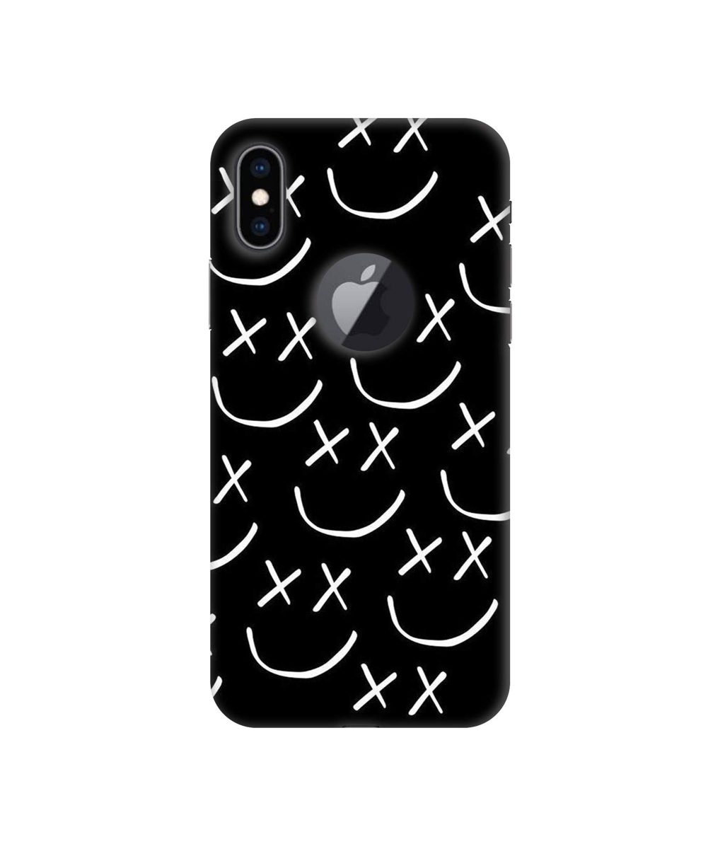 Amazon Brand - Solimo Designer Cross Texture 3D Printed Hard Back Case Mobile Cover for Apple iPhone Xs Max (Logo Cut)
