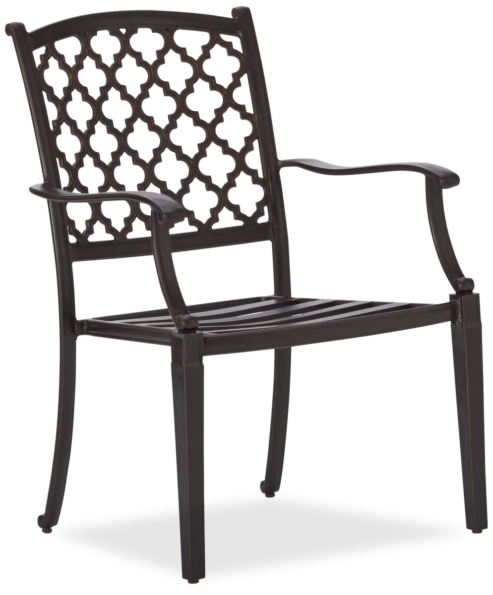 Strathwood Whidbey Cast-Aluminum Dining Arm Chair, Set of 2