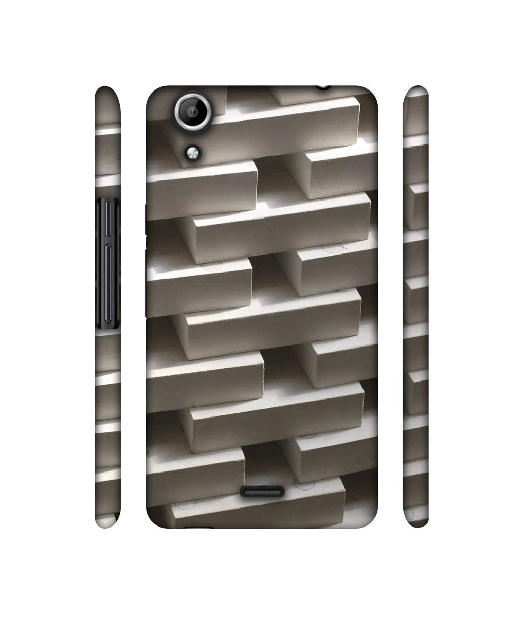 Amazon Brand - Solimo Designer Marble Blocks 3D Printed Hard Back Case Mobile Cover for Micromax Canvas Selfie 2 Q340
