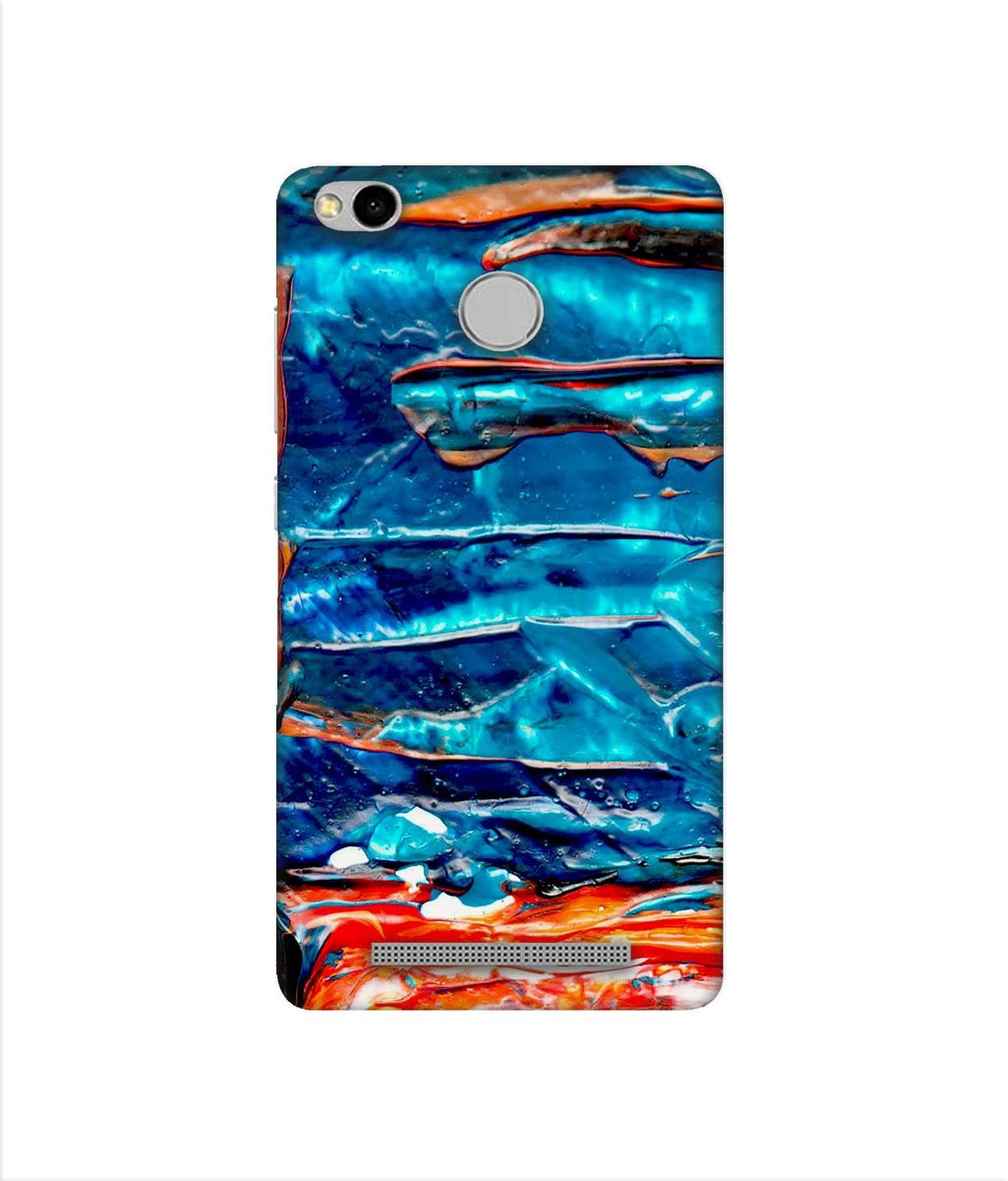 Amazon Brand - Solimo Designer Blue Oil Color 3D Printed Hard Back Case Mobile Cover for Xiaomi Redmi 3S Prime