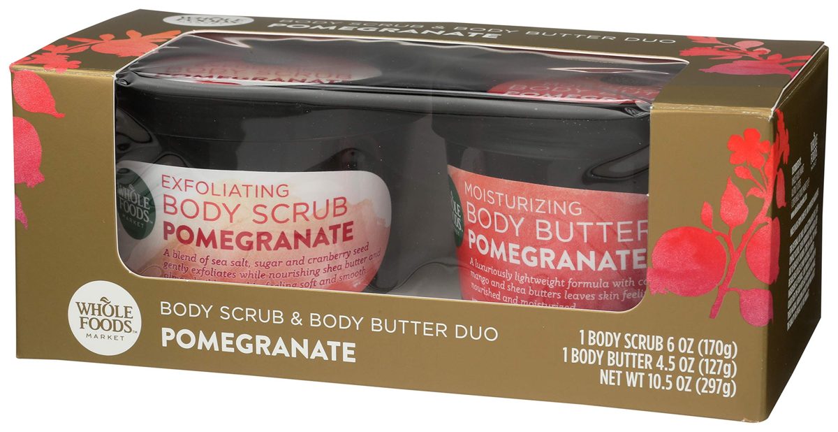 WHOLE FOODS MARKET Pomegranate Body Scrub & Whip Combo, 1 CT