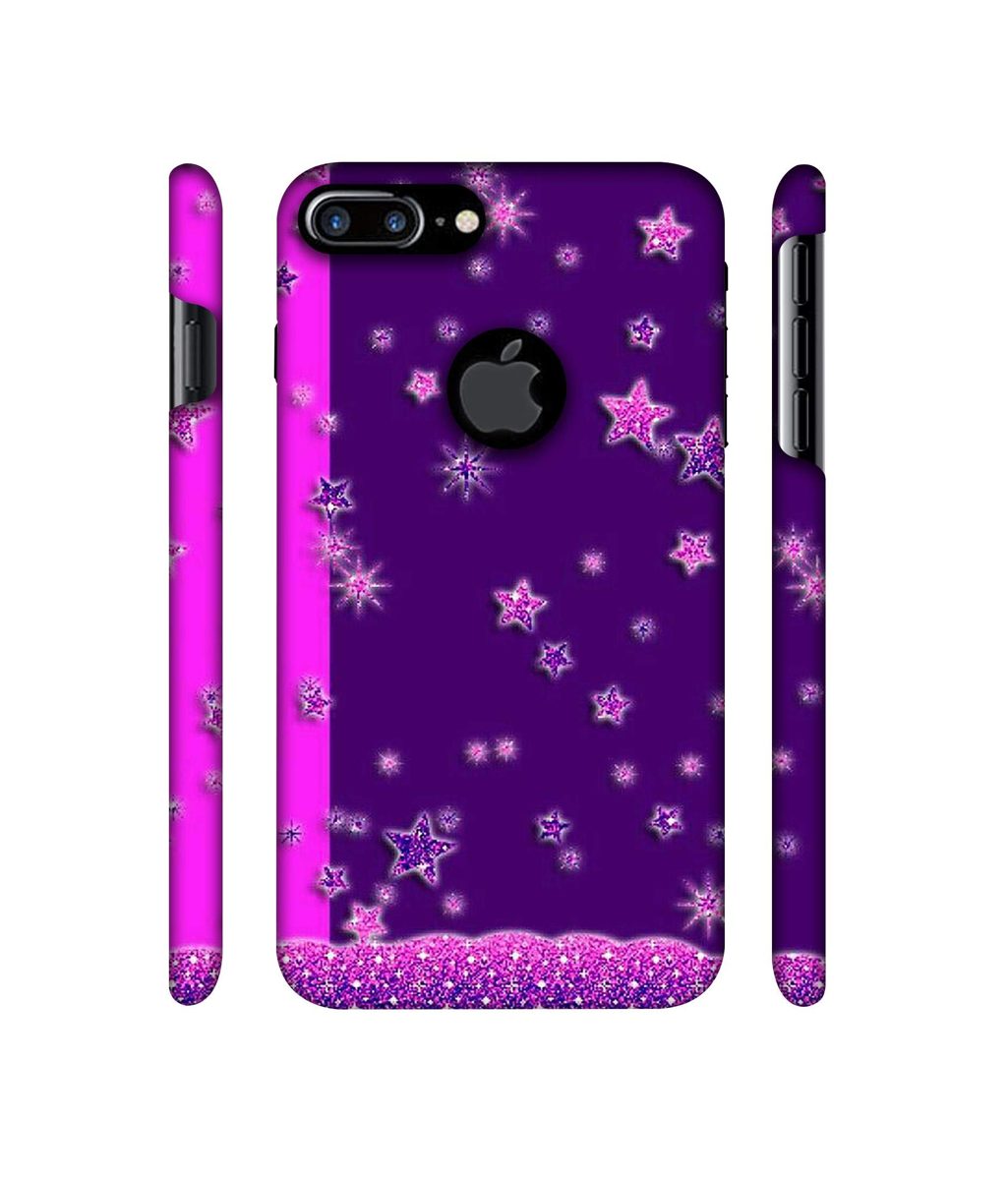 Amazon Brand - Solimo Designer Sparkling Stars 3D Printed Hard Back Case Mobile Cover for Apple iPhone 7 Plus (Logo Cut)