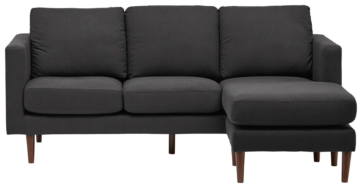 Amazon Brand – Rivet Revolve Modern Upholstered Sofa with Reversible Sectional Chaise, 80"W, Storm Grey
