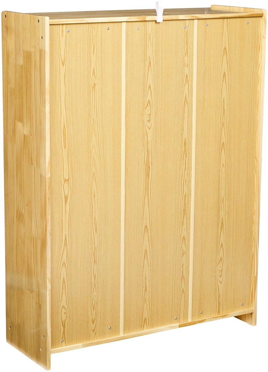 AmazonBasics Adjustable Wooden Bookshelf, 4 Sections