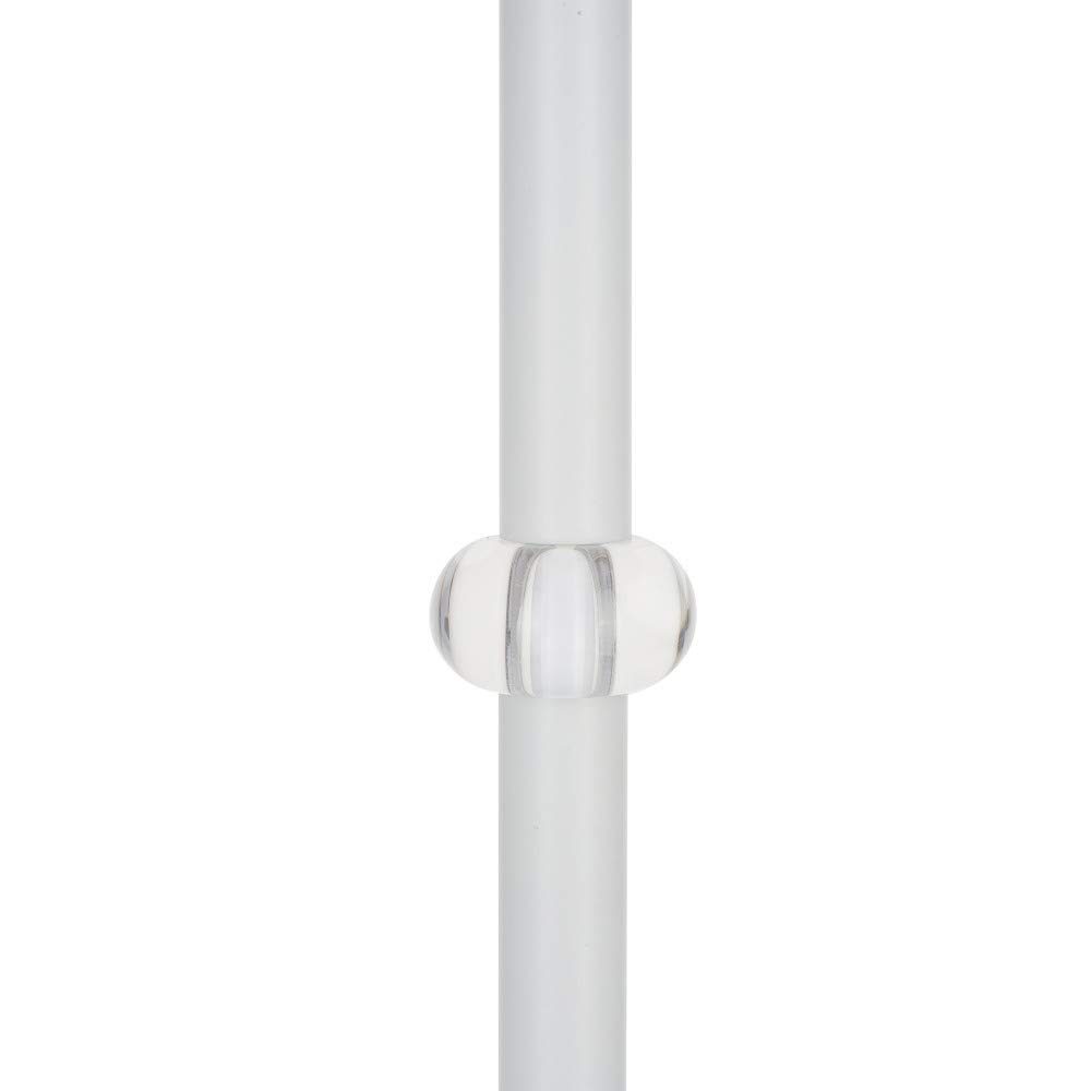 Amazon Brand – Ravenna Home Contemporary Metal Table Lamp with Acrylic Accents, LED Bulb Included, 19.5"H, White