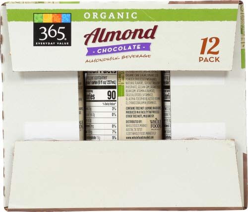 366 Everyday Value, Organic Almond Milk, Chocolate Flavor, 8 fl oz, 12 pk