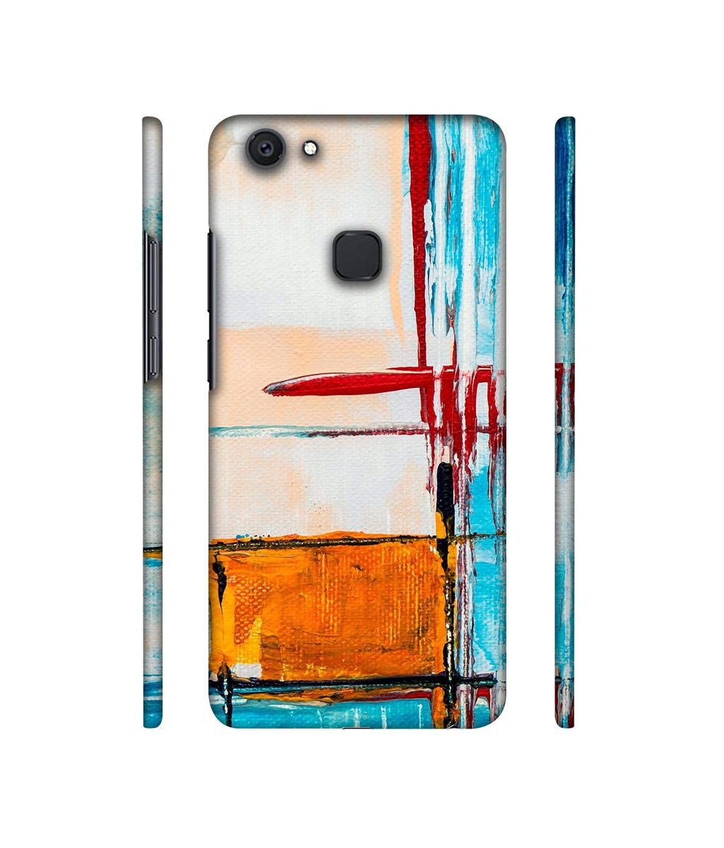 Amazon Brand - Solimo Designer Glass Paint 3D Printed Hard Back Case Mobile Cover for Vivo V7 Plus