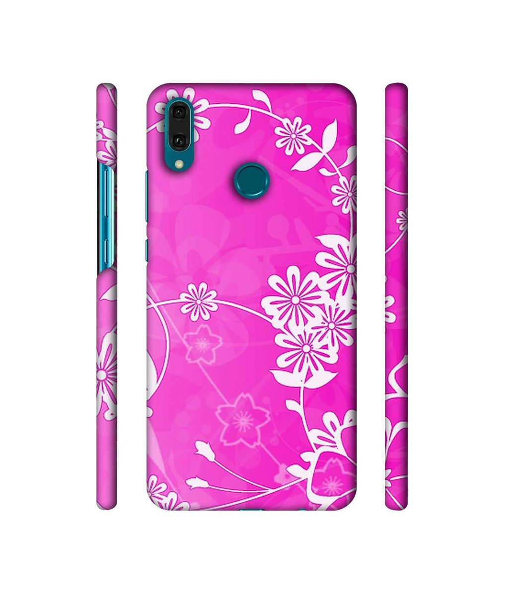 Amazon Brand - Solimo Designer Flower Pattern 3D Printed Hard Back Case Mobile Cover for Huawei Y9 (2019)