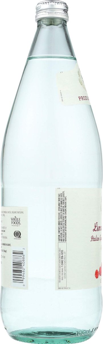Whole Foods Market Italian Sparkling Mineral Water, Watermelon, 33.8 fl oz