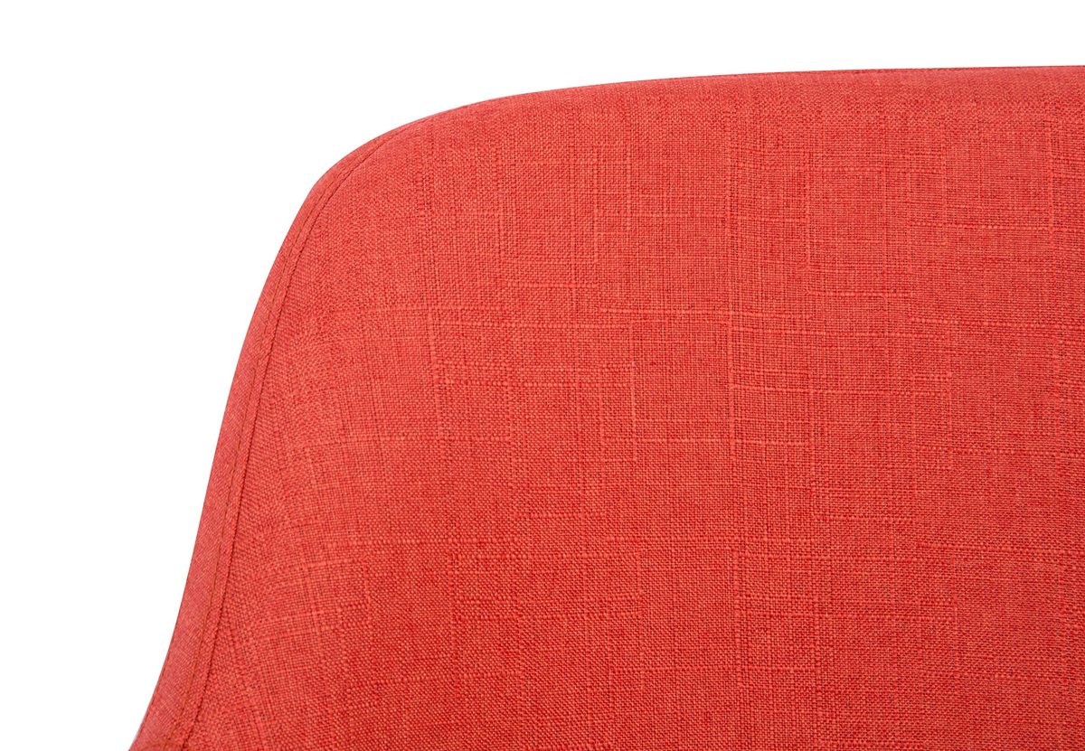 AmazonBasics Classic Adjustable Office Desk Chair - Twill Fabric, Brick Red, BIFMA Certified (Renewed)
