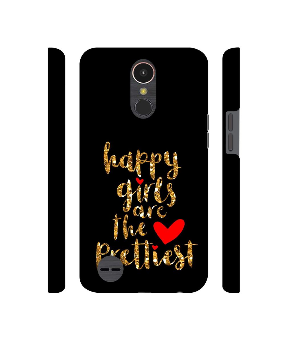 Amazon Brand - Solimo Designer Happy Girls are The Prettiest 3D Printed Hard Back Case Mobile Cover for LG K10 (2017)