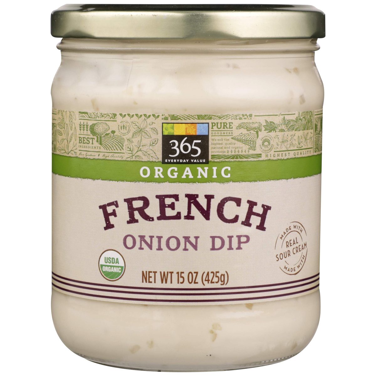 365 Everyday Value, Organic French Onion Dip, 15 Oz