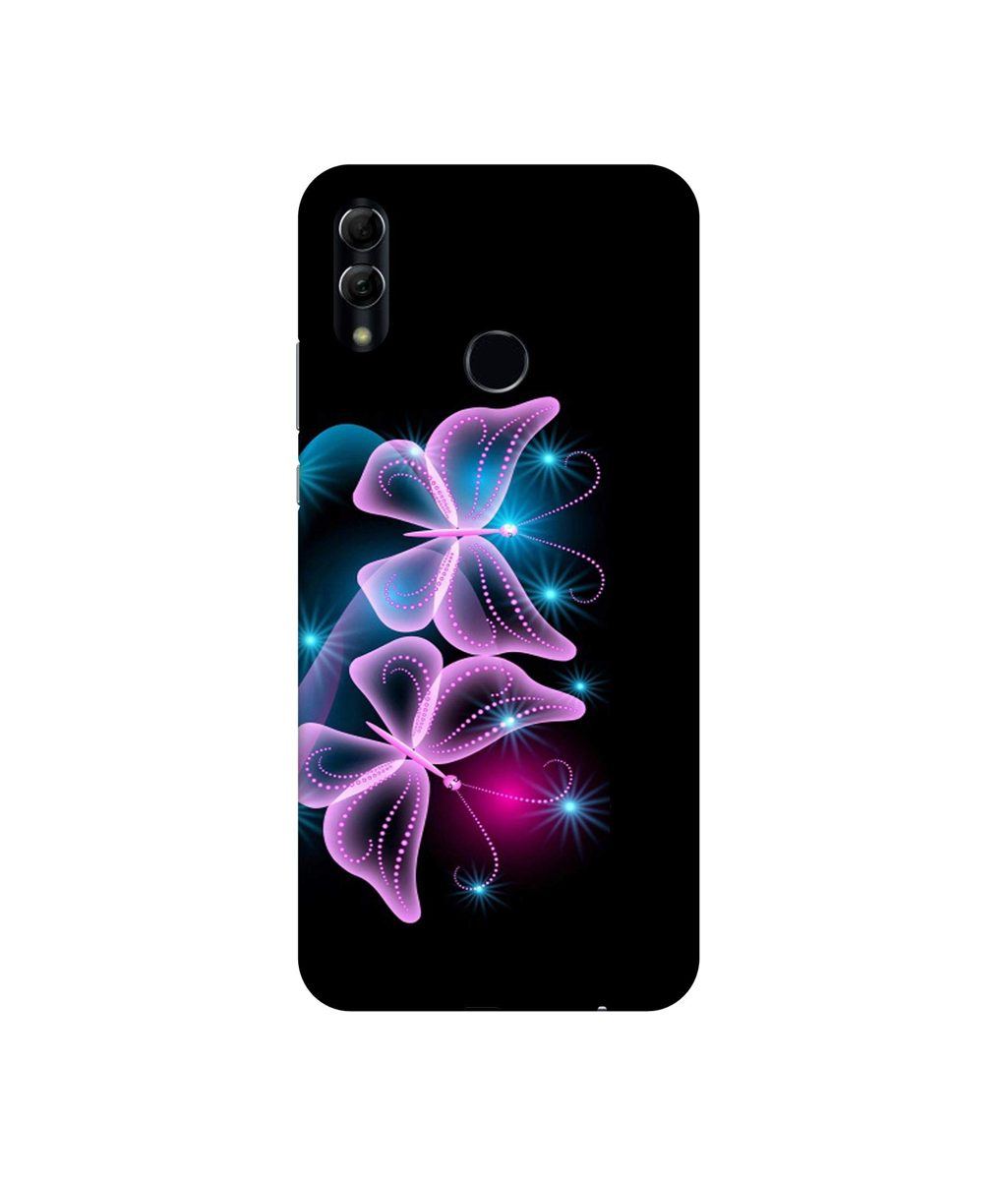 Amazon Brand - Solimo Designer Butterflies Neon Light 3D Printed Hard Back Case Mobile Cover for Honor 10 Lite
