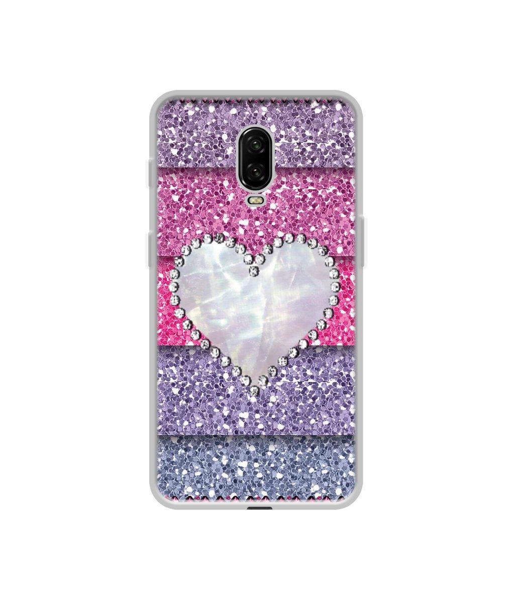 Amazon Brand - Solimo Designer Stone Heart UV Printed Soft Back Case Mobile Cover for OnePlus 6T