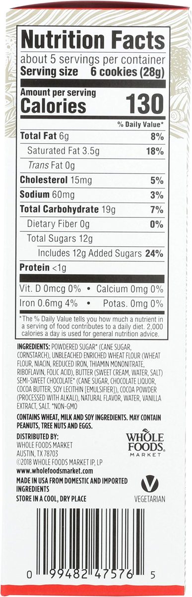 365 Everyday Value, Hot Cocoa Shortbread Cookies, 4.9 oz