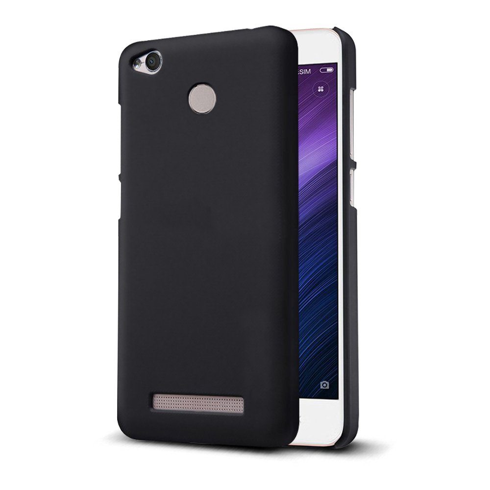 Amazon Brand - Solimo Redmi 4A Mobile Cover (Hard Back & Slim), Black