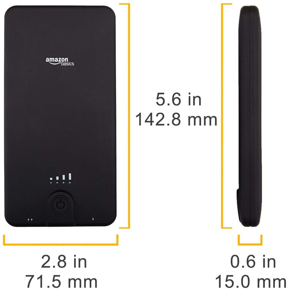 AmazonBasics Portable Power Bank - 10,000 mAh