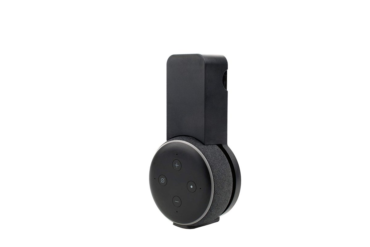 AmazonBasics Wall Mount Holder Stand Hanger for 3rd Gen Echo Dot, Black