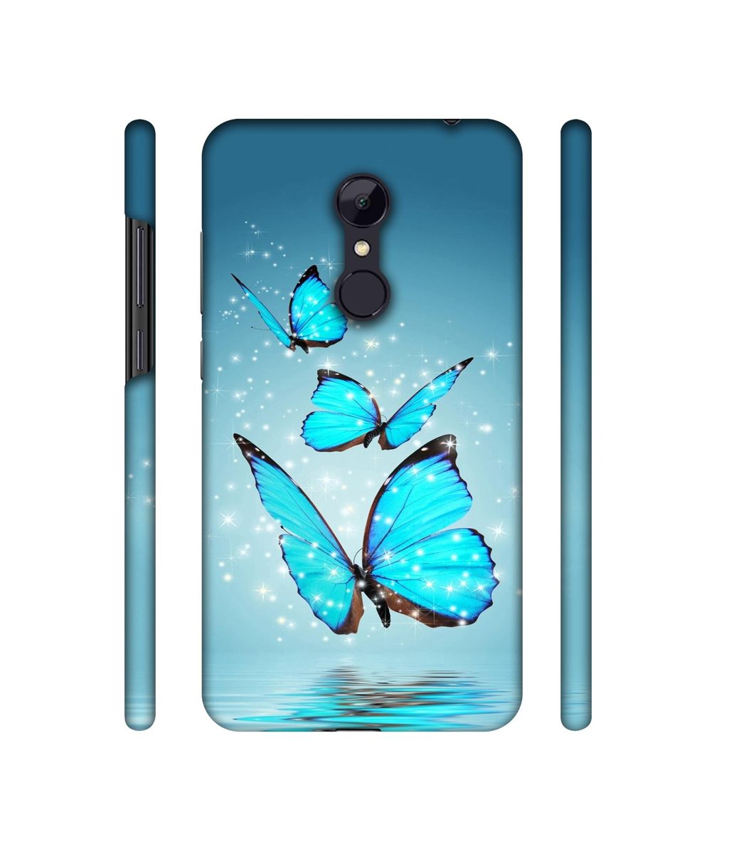 Amazon Brand - Solimo Designer Flying Butterflies 3D Printed Hard Back Case Mobile Cover for Mi Redmi Note 5