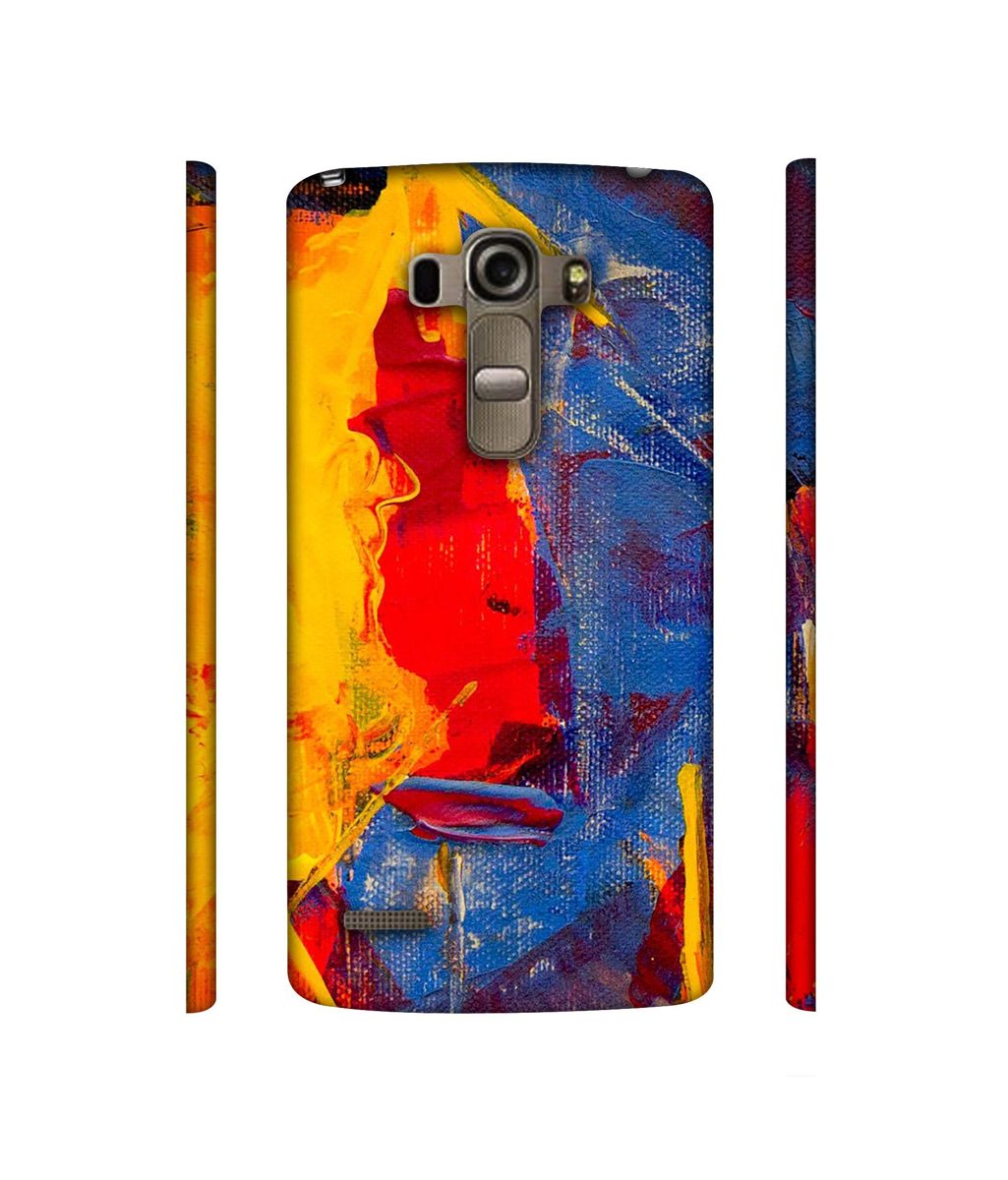 Amazon Brand - Solimo Designer Yellow and Dark Blue Canvas 3D Printed Hard Back Case Mobile Cover for LG G4 Stylus