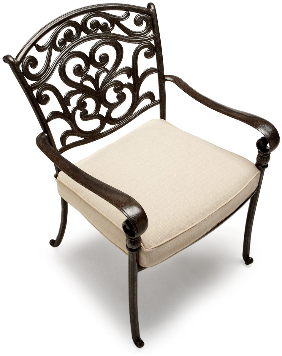 Strathwood Garden Furniture - St. Thomas Cast Aluminum Dining Armchairs Set of 2