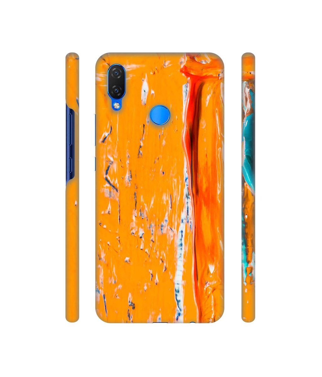 Amazon Brand - Solimo Designer Gold Yellow Paint 3D Printed Hard Back Case Mobile Cover for Huawei Nova 3i