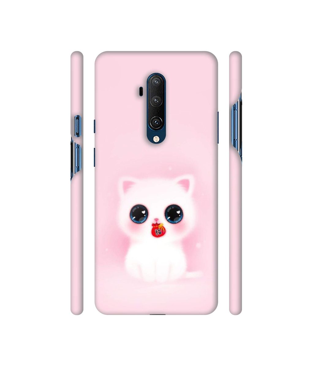Amazon Brand - Solimo Designer Kitty 3D Printed Hard Back Case Mobile Cover for OnePlus 7T Pro