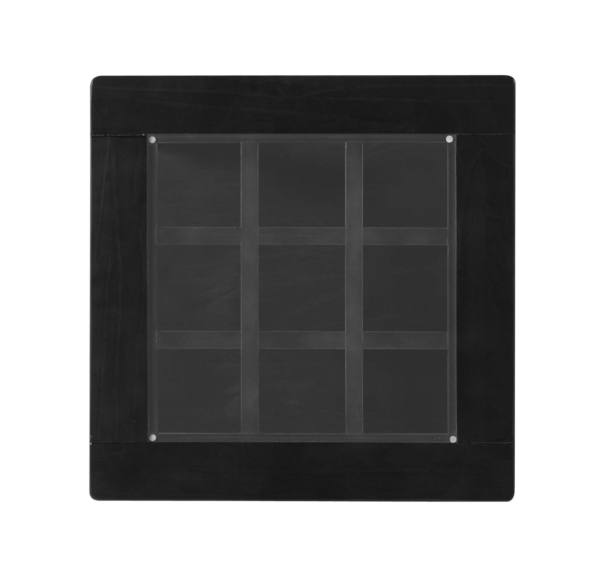 Amazon Brand – Ravenna Home Traditional End Table, 20"W, Black-Wood