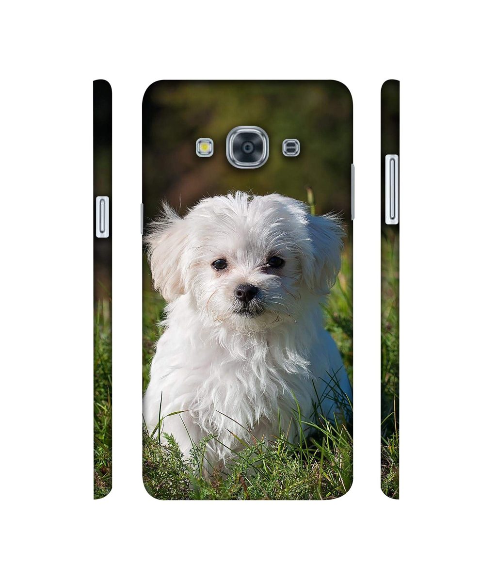 Amazon Brand - Solimo Designer White Dog 3D Printed Hard Back Case Mobile Cover for Samsung Galaxy J3 Pro