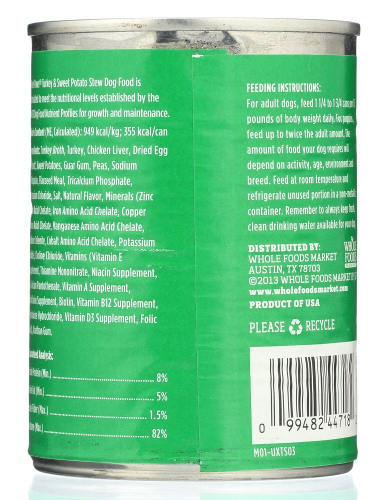WHOLE PAWS Turkey & Sweet Potato Dog Food, 13.2 OZ