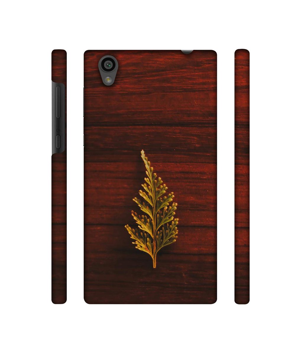 Amazon Brand - Solimo Designer Leaf on Wood 3D Printed Hard Back Case Mobile Cover for Sony Xperia L1