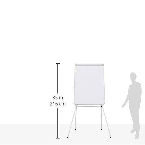AmazonBasics Dry Erase Presentation Easel, 29"x 42", 4 Legs, Silver