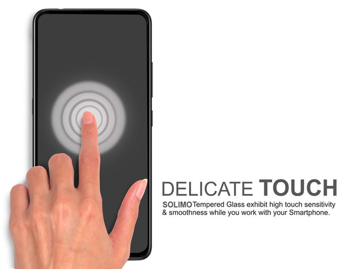 Amazon Brand - Solimo Full Body Tempered Glass for VIVO V15 Pro, with Installation kit