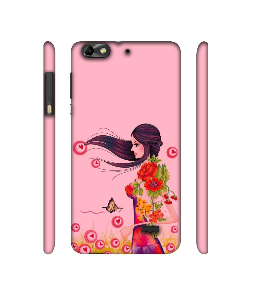 Amazon Brand - Solimo Designer Lady Vector Pattern 3D Printed Hard Back Case Mobile Cover for Huawei Honor 4C