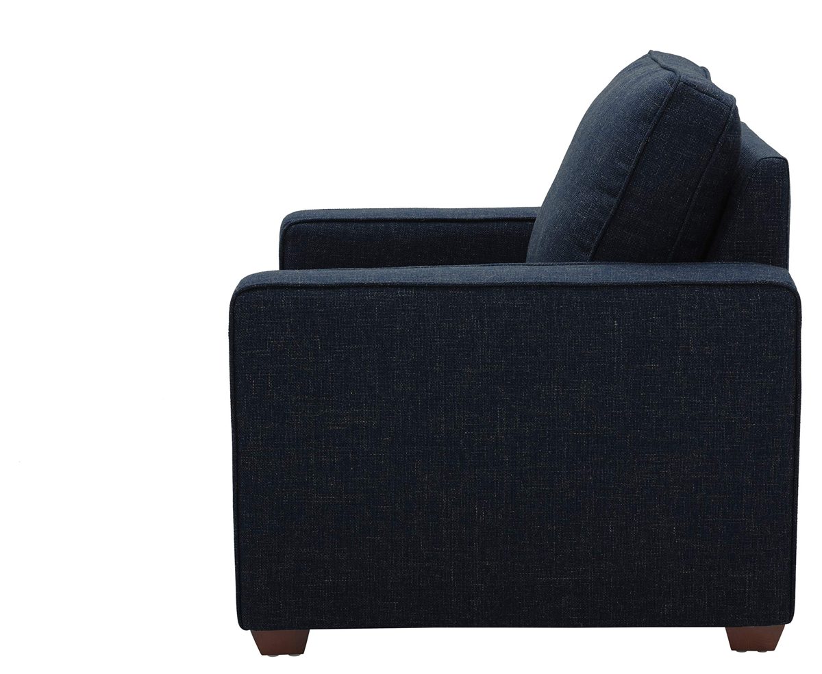 Amazon Brand – Rivet Andrews Contemporary Chair with Removable Cushions, 40"W, Wathet Blue