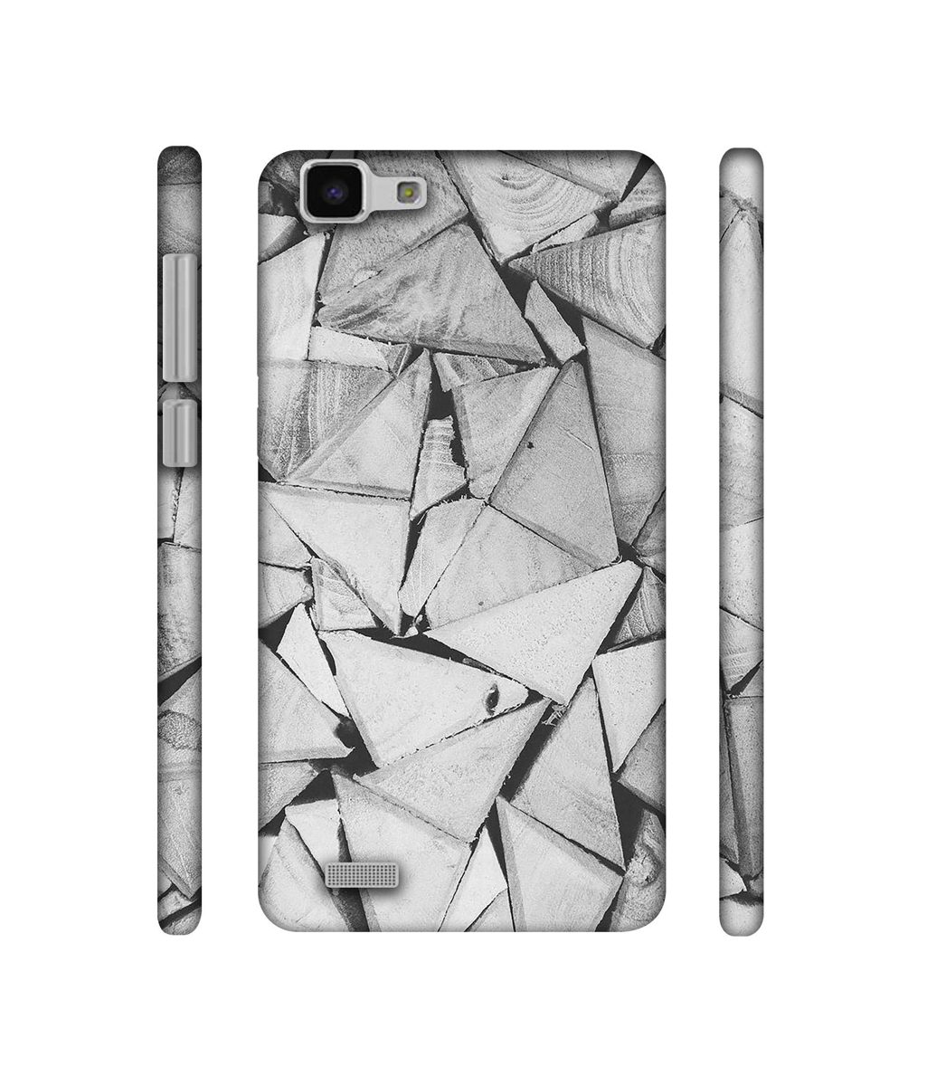Amazon Brand - Solimo Designer Wooden Triangles 3D Printed Hard Back Case Mobile Cover for Vivo Y27L
