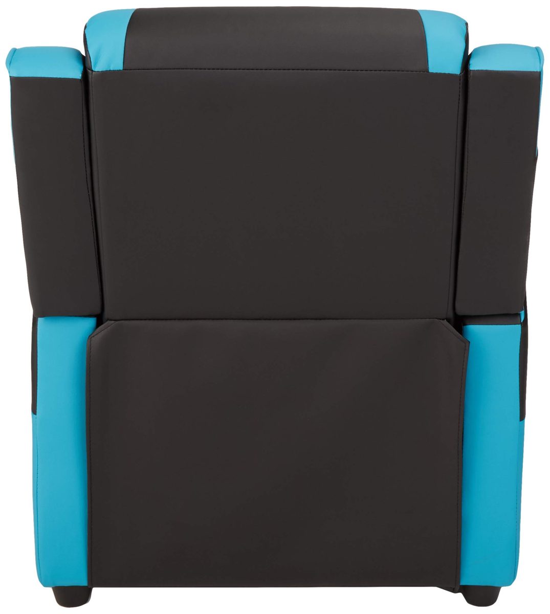AmazonBasics Kids/Youth Gaming Recliner with Headrest and Back Pillow, 5+ Age Group, Black and Blue (Renewed)