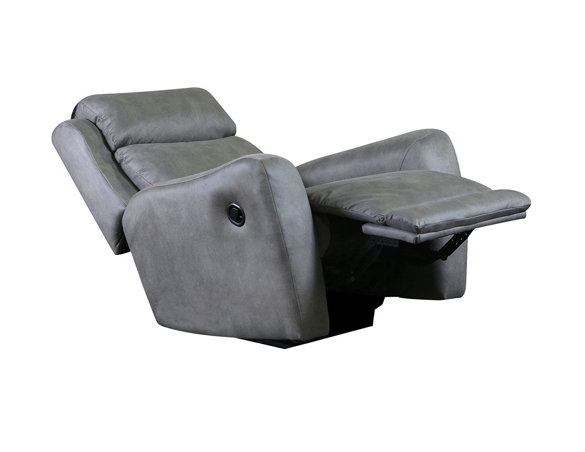 Ravenna Home Viewridge Upholstered Recliner Chair, 42"W, Gray