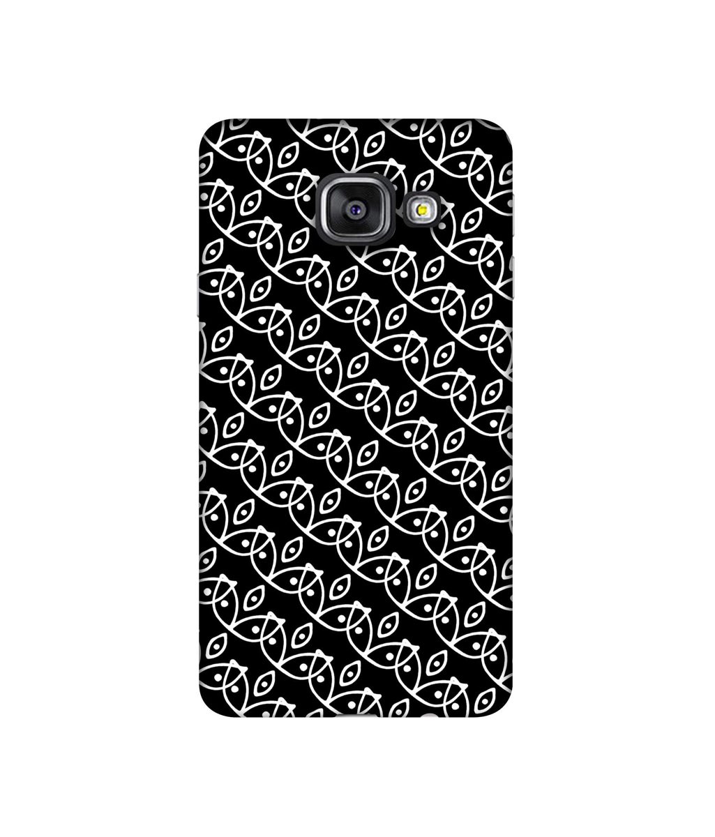 Amazon Brand - Solimo Designer White Pattern 3D Printed Hard Back Case Mobile Cover for Samsung Galaxy A3 (2016)