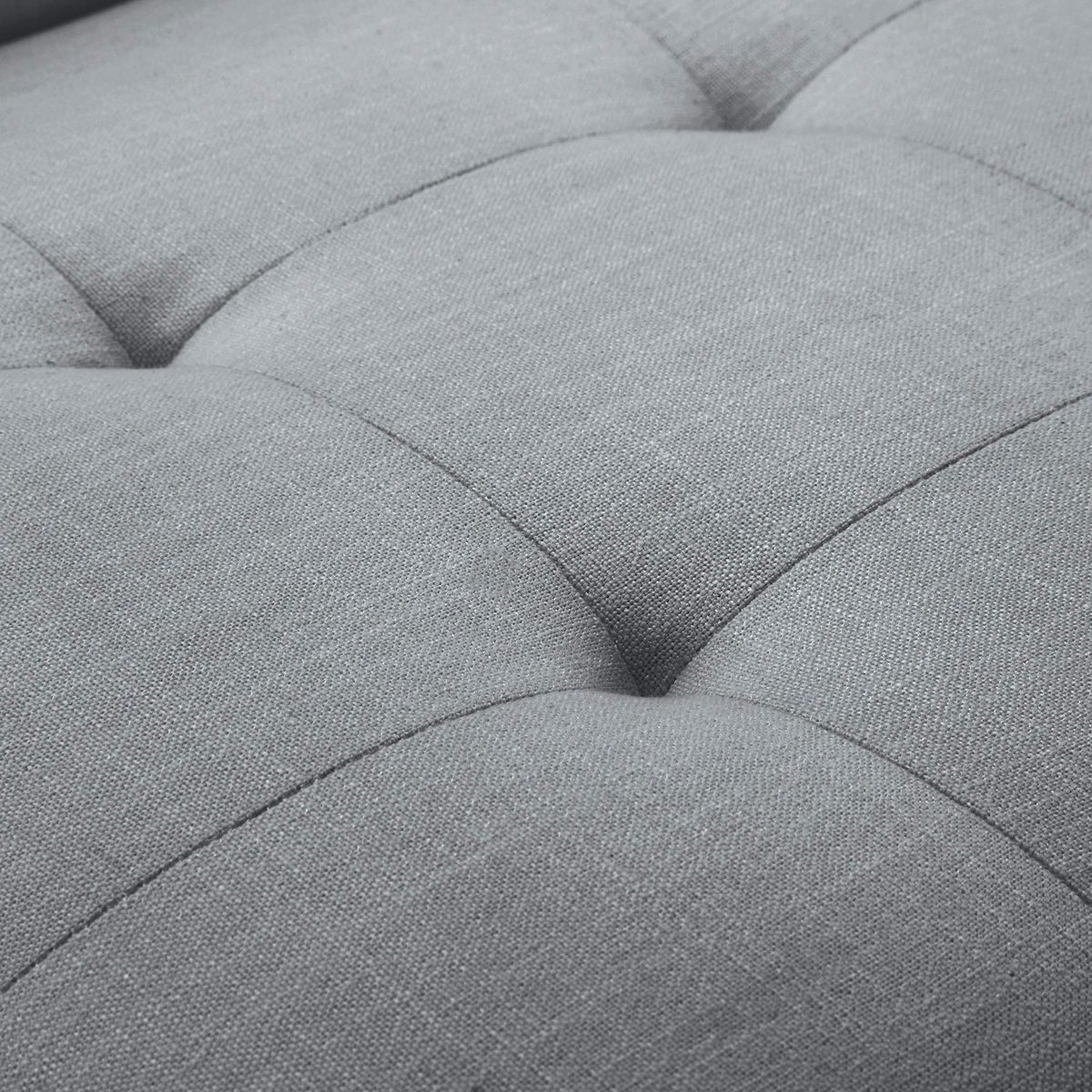 AmazonBasics tufted accent chair with wood legs, Grey