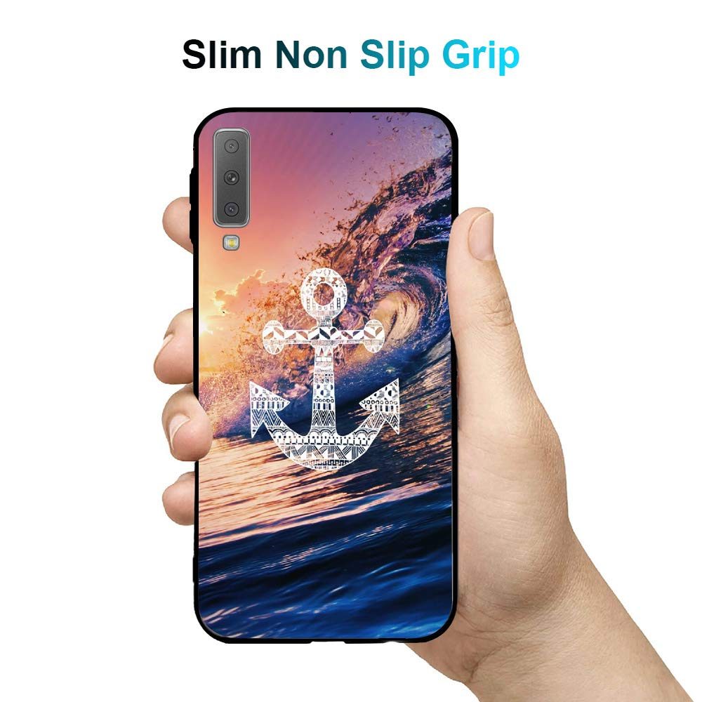 Amazon Brand - Solimo Designer Anchor Printed Hard Back Case Mobile Cover for Samsung Galaxy A7 (2018) (D1272)