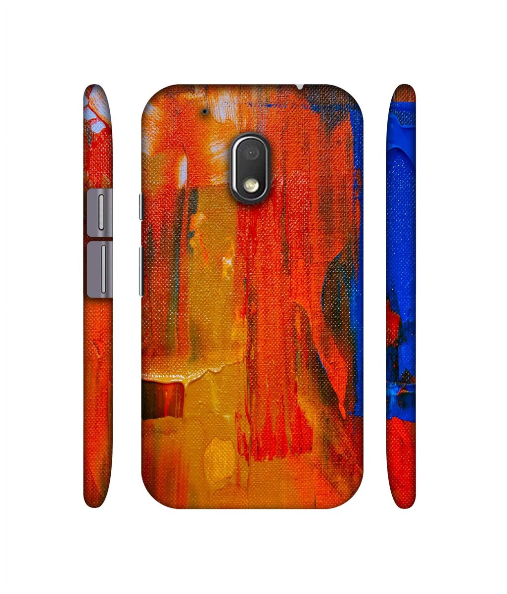 Amazon Brand - Solimo Designer Orange Canvas 3D Printed Hard Back Case Mobile Cover for Motorola Moto G4 Play