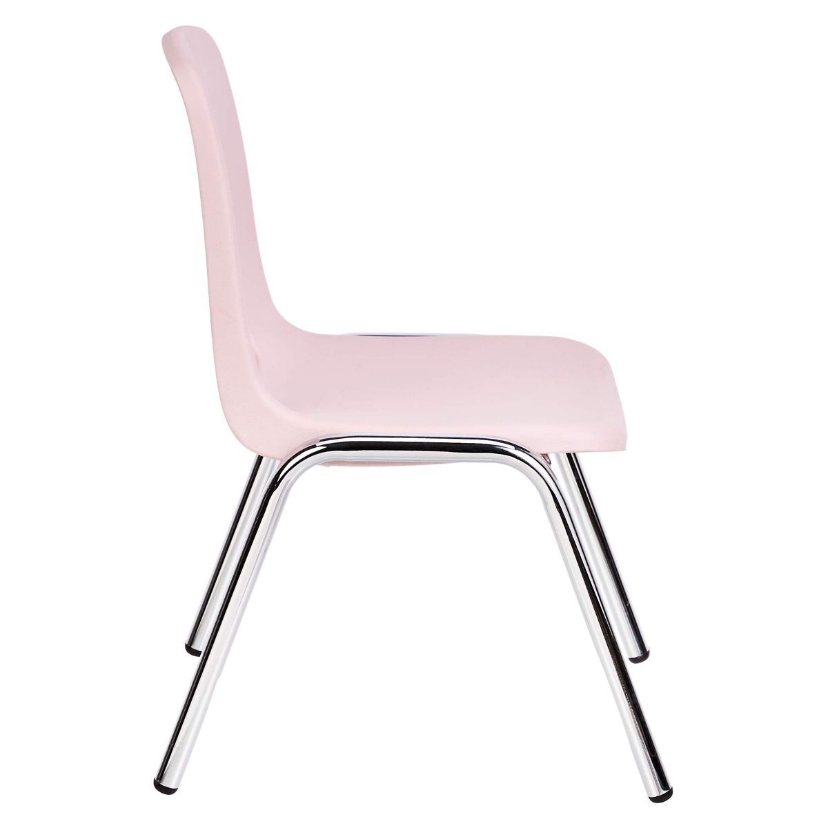 AmazonBasics 12 Inch School Classroom Stack Chair, Chrome Legs, Assorted Color, 6-Pack
