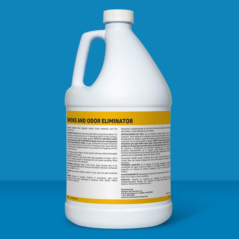 AmazonCommercial Smoke and Odor Eliminator Refill, 1-Gallon, 2-Pack